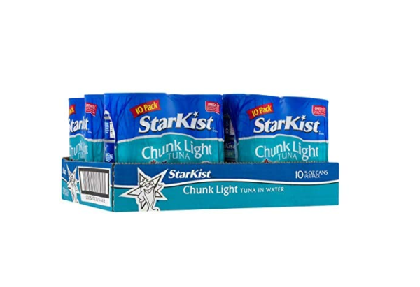 Cajas de Atún StarKist Chunk Light 10 latas de 5 oz (paquete de 6) - 60 latas en total